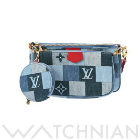 Louis Vuitton Denim Multi Pochette Accessoires Blue Shoulder Bag - Picture 1 of 9
